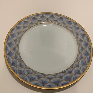 Faberge “Coronation” blue dinner plate. 11” fine china.